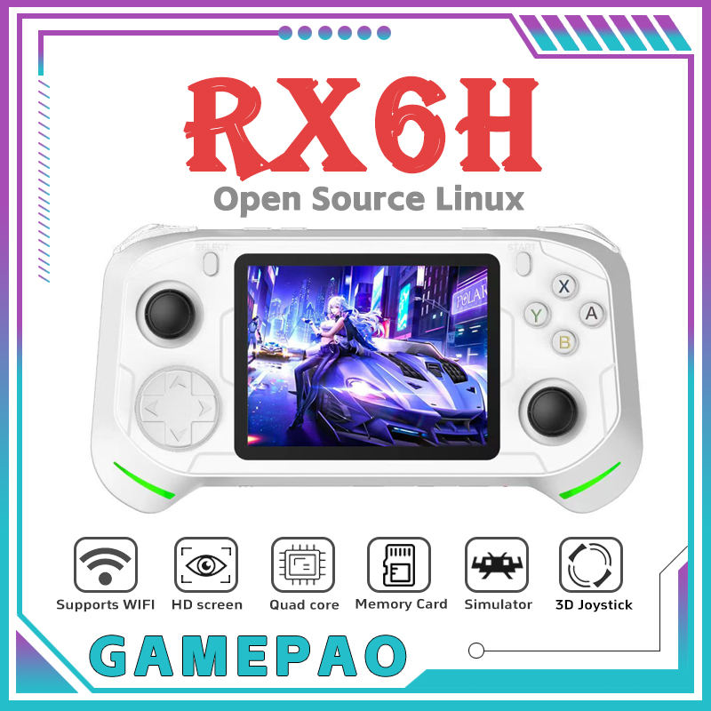 Retro Gaming Linux - Console di Gioco Portatile Retro RX6H