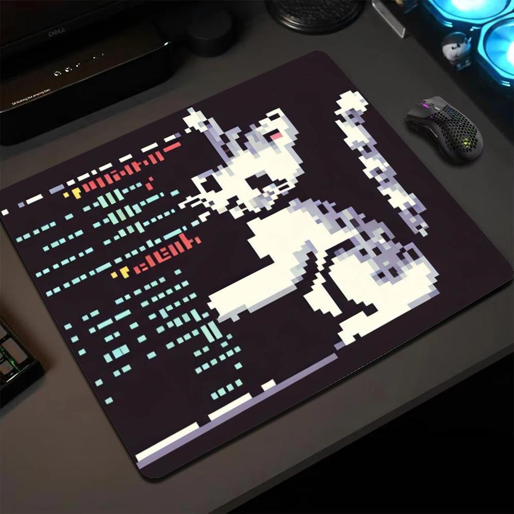 Retro Gaming Mini Pc - Tappetino per Mouse Mini Pixel Cat,