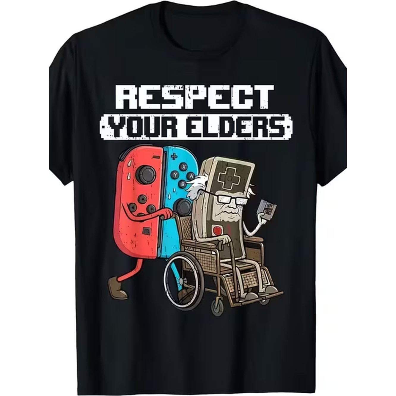 Retro Gaming Theme - T-shirt da uomo con motivo a