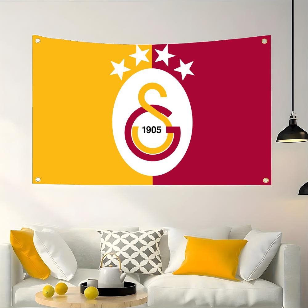 Retro Gaming Banner - Bandiera del Club di Calcio Galatasaray,