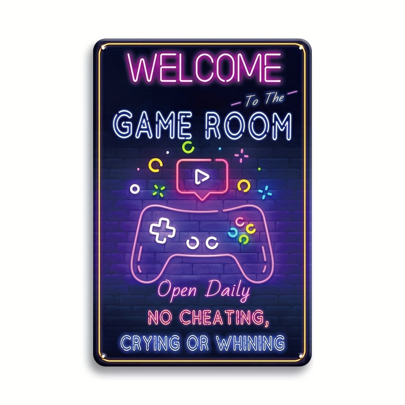 Retro Gaming Theme - Benvenuti nella sala giochi Targa in