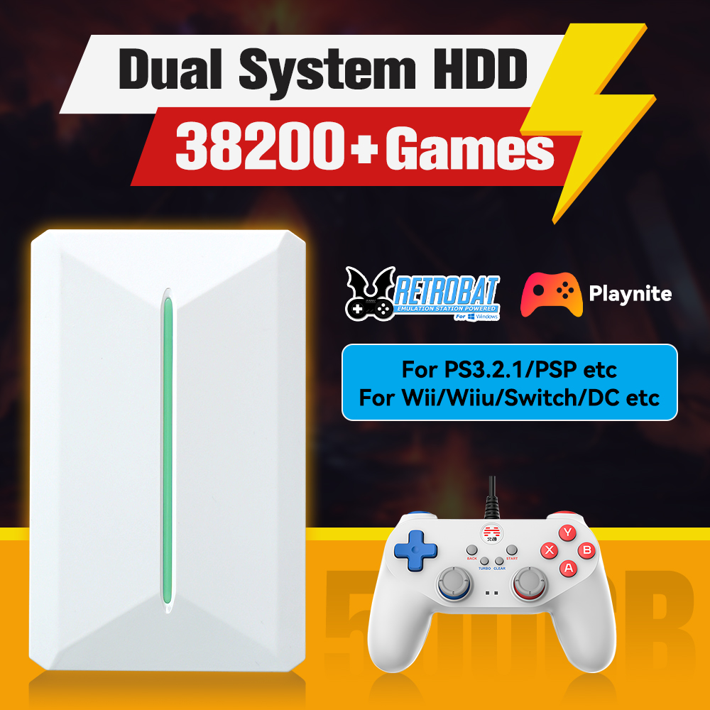 Retro Gaming Mini Pc - Retrobat&Playnite System HDD Console di gioco