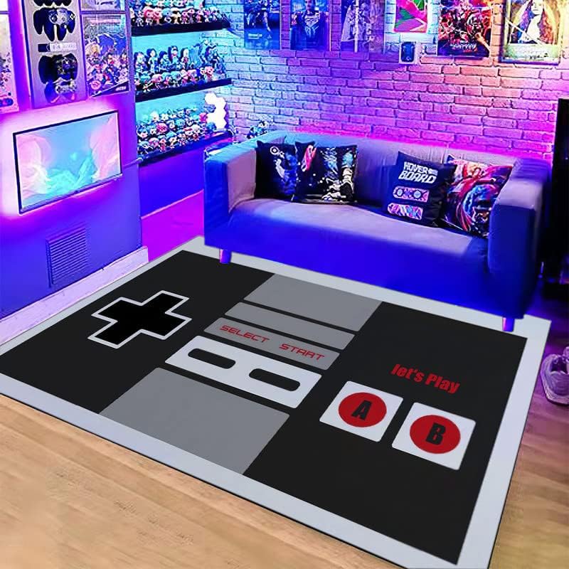 Retro Gaming Theme - Tappeto a Tema Controller NES Vintage,