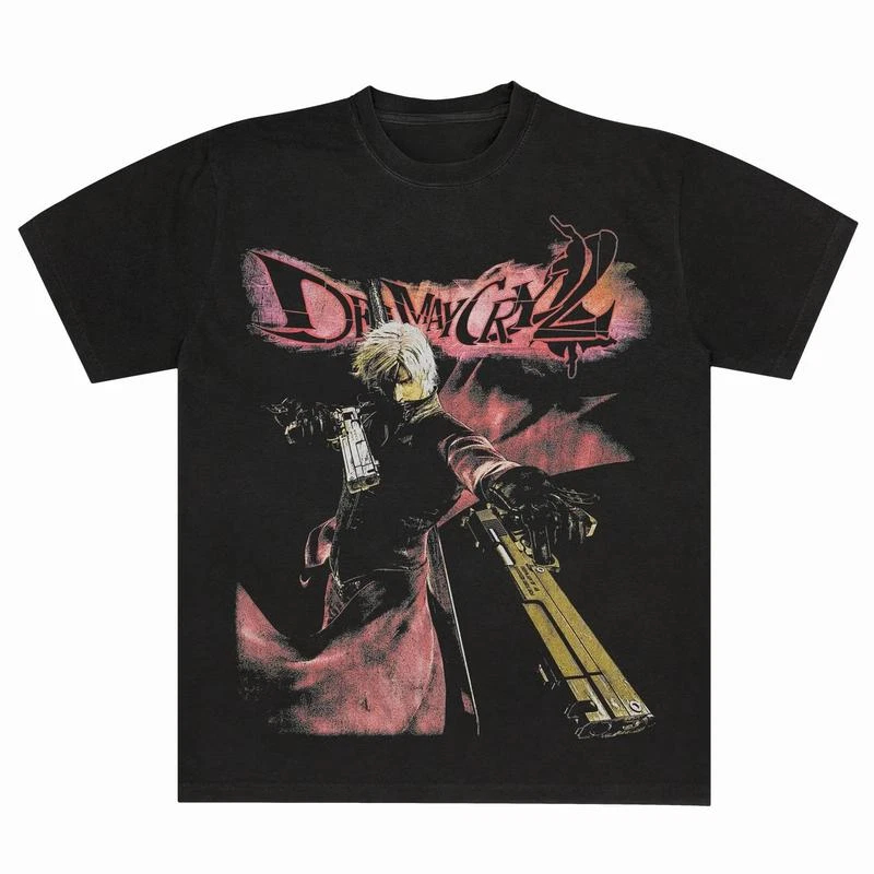 Retro Gaming Theme - T-shirt Devil May Cry 2 Dante,