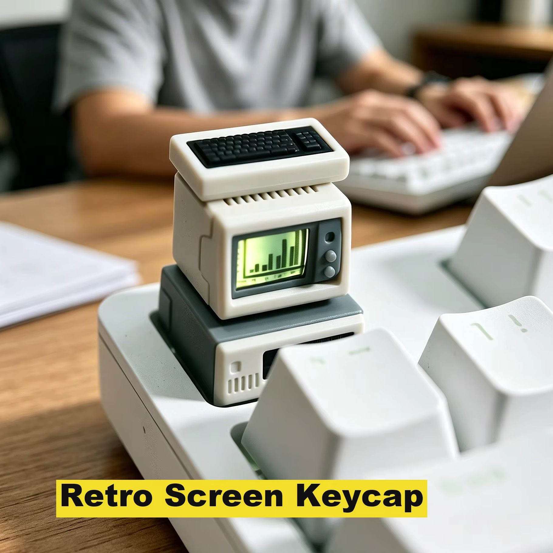 Retro Gaming Expo - Tastiera Retroilluminata per Computer Stile Retrò,
