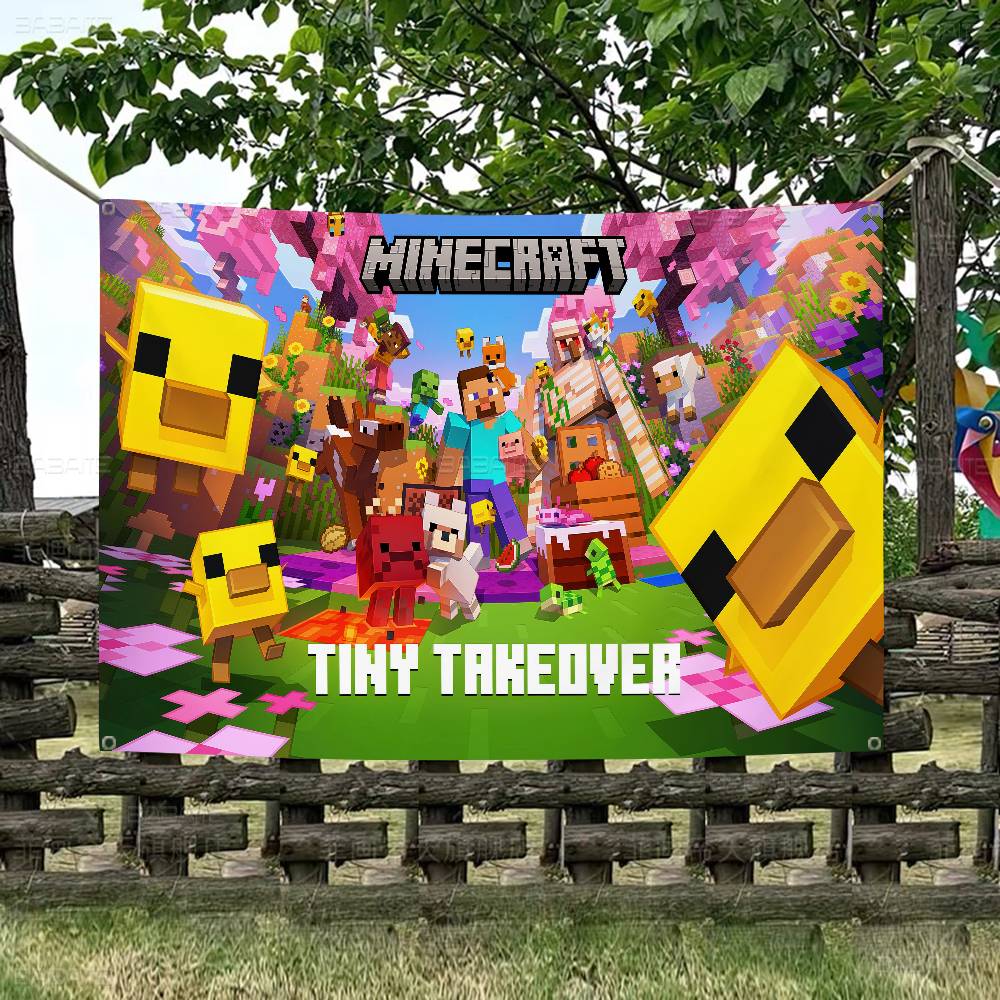 Bandiera Colorata Minecraft St - Retro Gaming Banner recensione e prezzo